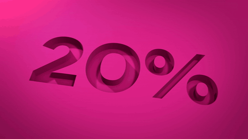 20% off your first year